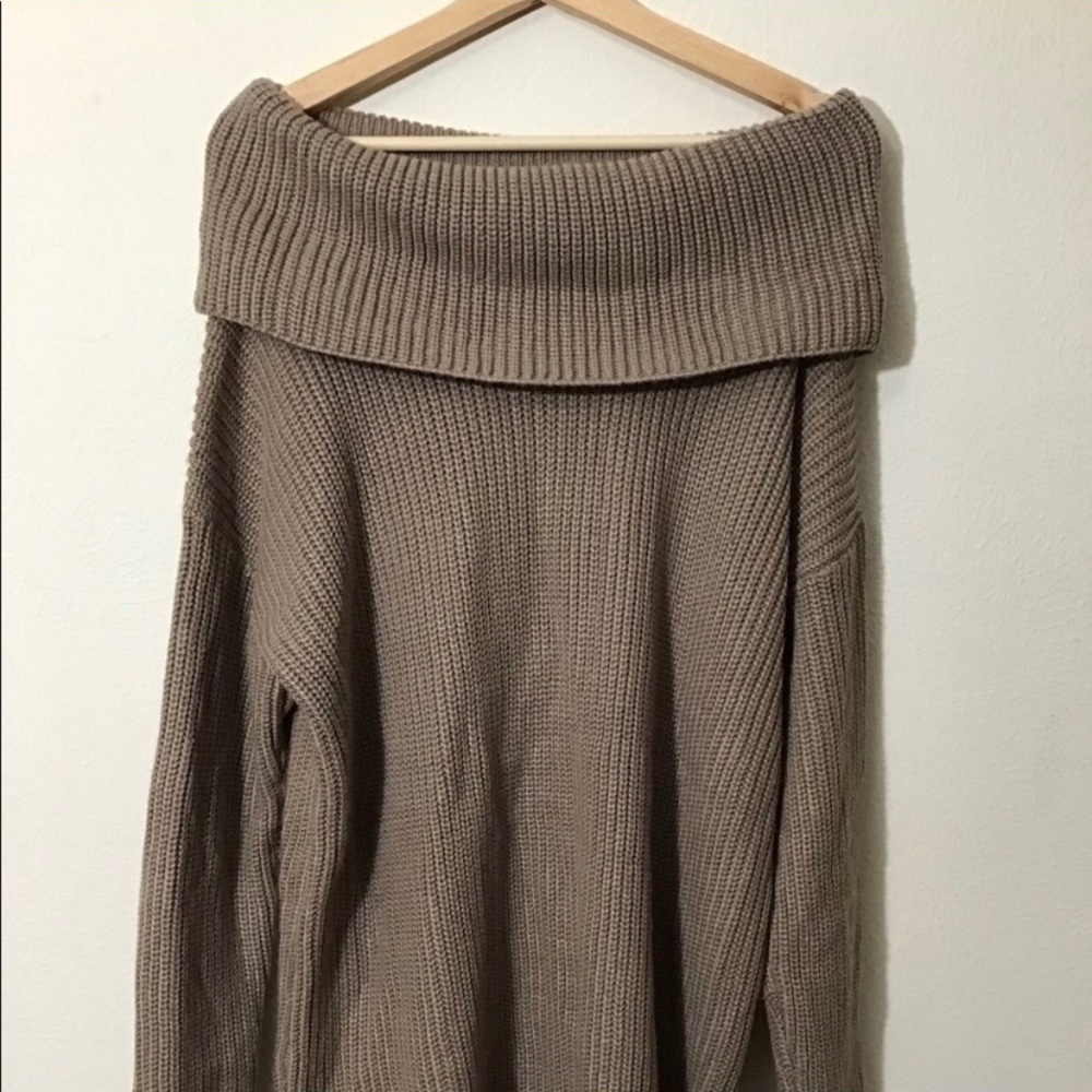 Knit off the shoulder sweater dress ✨